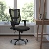 Emma and Oliver 400 lb. Big & Tall Black Mesh Swivel Ergonomic Office Chair with Adjustable Arms - 2 of 4