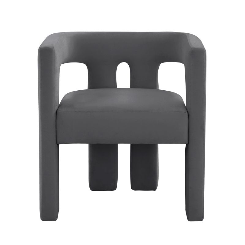 TOV Furniture Sloane Dark Grey Velvet Upholstered Dining Chair, 2 of 8