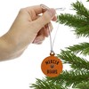 Mercer University Bears Logo Mini Small Tiny Wood Christmas Tree Holiday Ornament - 2 of 4