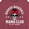Women's - Instant Message - Badass Baseball Mama Graphic Racerback Tank - 2 of 4
