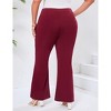 Womens Plus Size Tie Front Stratchy Business Casual Pants - 3 of 3