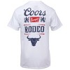 Mens Coors Banquet Rodeo Throwback Style Logo Front and Back Print T-Shirt - 3 of 4