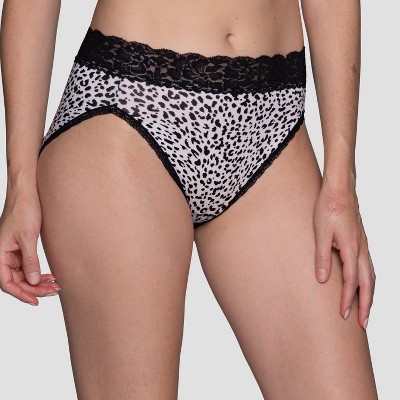 Vanity Fair Womens Flattering Lace Hi-cut 13280 - Leopard Print - 7 : Target
