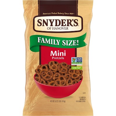 Snyder's of Hanover Pretzels Mini Pretzels Family Size - 16oz