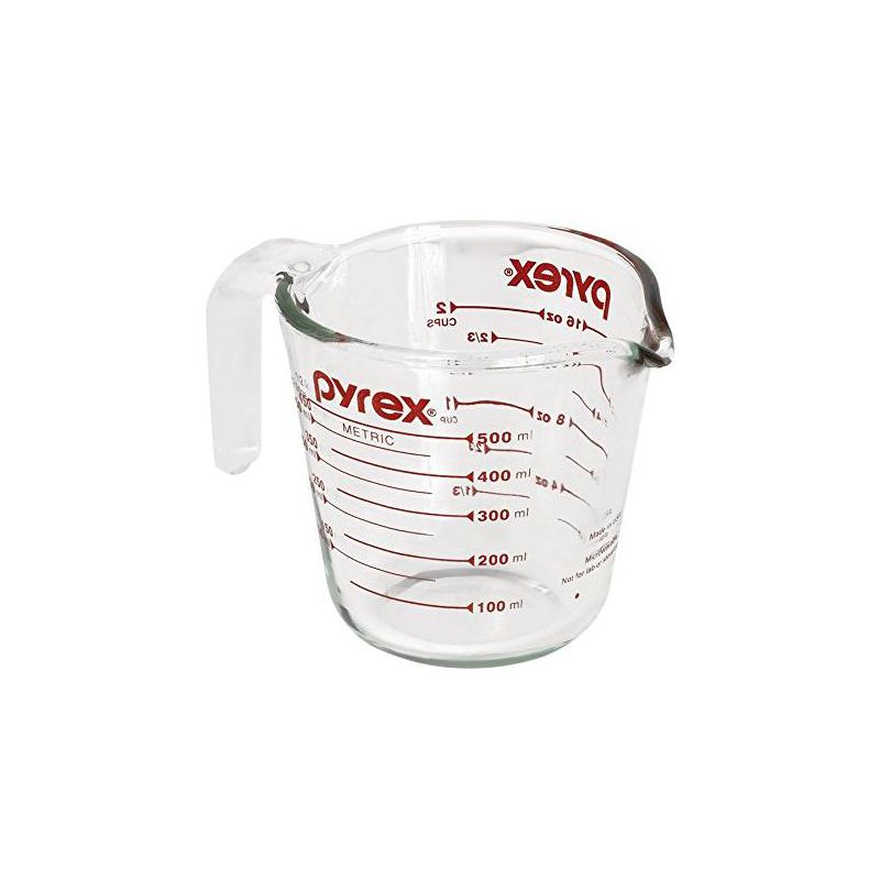 Pyrex Prepware 6001075 2-cup Measuring Cup, Red Graphics, Clear, 3 of 6