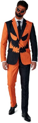 Suitmeister Men's Costume - Halloween Jack-o-lantern Slim Fit - Orange ...