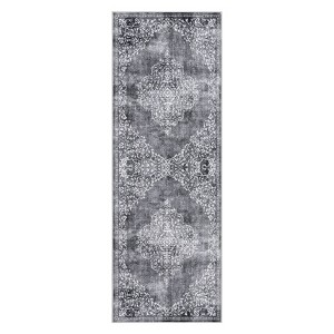 Coolmee Vintage Area Rug Washable Living Room Carpet Non Slip Bedroom Indoor Office Low Pile Traditional Distressed Retro Accent Rug for Dining Room - 1 of 4