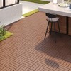 Dolonm 44PCS 12"x12" Plastic Interlocking Deck Tiles - Waterproof Outdoor Flooring for Patio, Pool & Balcony - 2 of 4