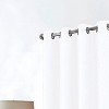 RT Designer Collection Cassi Shimmer Jacquard 2 Pack Grommet Curtain Panel Pair 36" x 84" White - 3 of 4