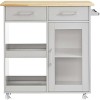 Modway Culinary Kitchen Cart With Towel Bar - 3 of 3