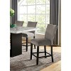 NicBex Set of 2 Dining Chair Modern Kitchen Armless Chair with Nailhead Trim & Wood Legs,Gray - 4 of 4