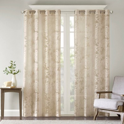 Lycvki Palm Leaf Window Sheer
