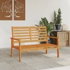 vidaXL Patio Sofa Bench - Acacia Wood Garden/Patio/Deck Seating - 47.2"x26.8"x31.9" Outdoor Couch Chair - 3 of 4