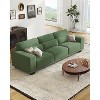 89 inch living room sofa, 3-seater sofa with wide armrests and deep seats, comfortable 3-layer sofa, sofa with detachable and washable lid - 2 of 4