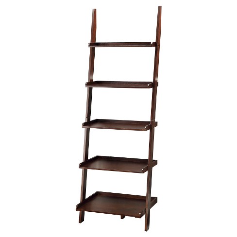 72 American Heritage Bookshelf Ladder Espresso Johar Furniture