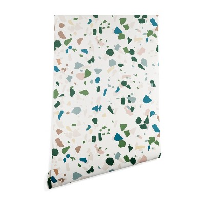 2'x4' Holli Zollinger Terrazzo Wallpaper Green - Deny Designs