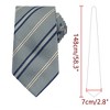 INSPIRE CHIC Men's Stripe Self-Tied Skinny Silk Slim Necktie for Graduation Wedding Party Uniforms 1Pc - 2 of 4