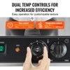 VEVOR Commercial Waffle Maker, Dual-Head Round Waffle Baker Machine, 2460W Non-Stick Stainless Steel Belgian Waffle Iron with Temp and Time Control - 4 of 4