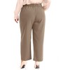 Agnes Orinda Women's Plus Size Business Work Elastic Waisted Long Straight with Pocket Suit Pants - 4 of 4