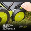 Sun Joe Manual Push Reel Lawn Mower, 20 Inch Yard Trimmer with 8.5 Gallon Grass Catcher, Adjustable Height, and 5 Steel Blades, Green - 4 of 4