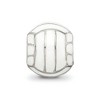 Black Bow Jewelry Sterling Silver and Enameled Volleyball Bead Charm - 4 of 4