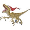 Boy's Design By Humans Christmas Velociraptor By Ayota T-Shirt - 2 of 3