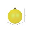 Vickerman Yellow Ball Ornament - 2 of 4