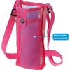 BABYYER Water Bottle Bag Mesh Portable Bottle Holder Carrier Adjustable Shoulder Strap for Sports Hiking Camping - 4 of 4