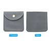 Unique Bargains Portable  Velvet Snap Button Soft Storage Jewelry Pouches 10 Pcs - 3 of 4