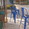 Flash Furniture Commercial Grade 30" High Metal Indoor-Outdoor Barstool with Back - 2 of 4