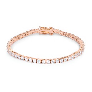 Slickblue Classic 5.75ct CZ Tennis Bracelet in Rose Gold, 7-Inch Bracelet for Women - 1 of 3