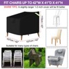 Unique Bargains 600D Oxford Waterproof Lawn Patio Chair Cover 2 Pcs - 2 of 3
