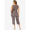 Jessica London Women's Plus Size 2-Piece Linen Capri Set - 3 of 4