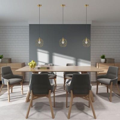 Bronze Geometric Globe Mini Pendant Light with LED