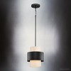 Urban Ambiance Luxury Modern Indoor Pendant,  11-1/4''H x 9-1/2"W x 9-1/2''D,  Matte Black Finish, UHP4855 - 4 of 4