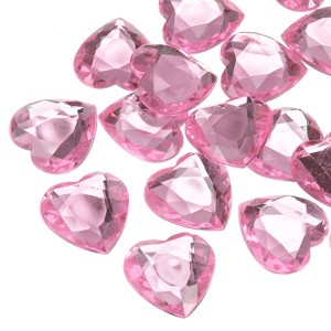 Unique Bargains Acrylic Flat Back Heart DIY Crafting Decor Jewelry Rhinestone 20 Pcs - 1 of 4