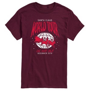 Men's - Instant Message - Santa World Tour Short Sleeve Graphic T-Shirt - 1 of 4