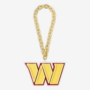 NFL Fan Chain, Big Neon Light Up Team Logo - Washington Commanders - 1 of 4