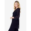 Roaman's Women's Plus Size Pleated Keyhole Tunic - 4 of 4
