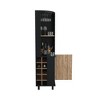 Gulches 8 Capacity Wine Glass Rack, 2 Shelves 20.8''H x 17.7''H x 16.4''W, 10Wine Bottle Cubbies4.4''W x 4.7''H and 2Internal Shelves - 4 of 4