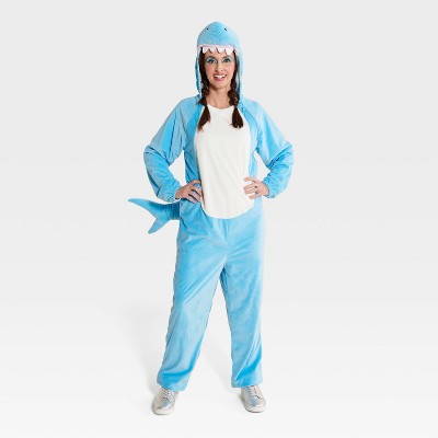 Adult Blue Shark Halloween Costume Jumpsuit S - Hyde & EEK! Boutique™