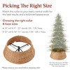 Best Choice Products 24in Woven Hyacinth Christmas Tree Collar, Tree Skirt Accessory w/ Cord Cut-Out - 4 of 4