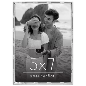 Americanflat Picture Frame with Bamboo-Style Molding and Shatter-Resistant Glass - Gallery Style Frames for Tabletop or Wall Display - 1 of 4