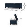 GDFStudio Aurla Contemporary Fabric Upholstered Storage Ottoman - 3 of 4