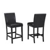 NicBex Dining Table Set for 4 Counter Height Faux Marble Tabletop with 4 Upholstered Chairs for Dining Room - 4 of 4