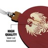 University of Chicago Primary Logo Wood Christmas Tree Holiday Ornament - 3 of 4