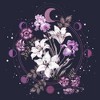 Women's Lost Gods Floral Moon T-Shirt - image 2 of 4