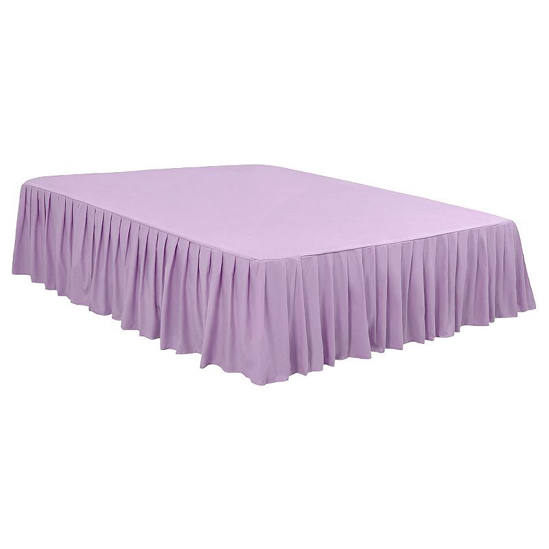 1 Piece Polyester Ruffled Durable Solid Bed Skirt with 16" Drop - PiccoCasa, 2 of 5