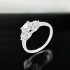 Slickblue Elegant 1 Ct. 3-Stone Ring for Women - Perfect for Bridal or Everyday Wear 4 Color Options, Size 5-10 - 2 of 3