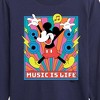 Boys' - Disney - Mickey Music Is Life Long Sleeve Graphic T-Shirt - 2 of 4